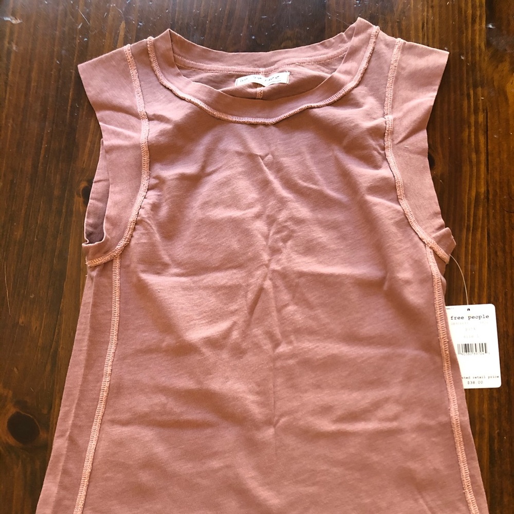 Free People Rose Colored Tank - NWT!